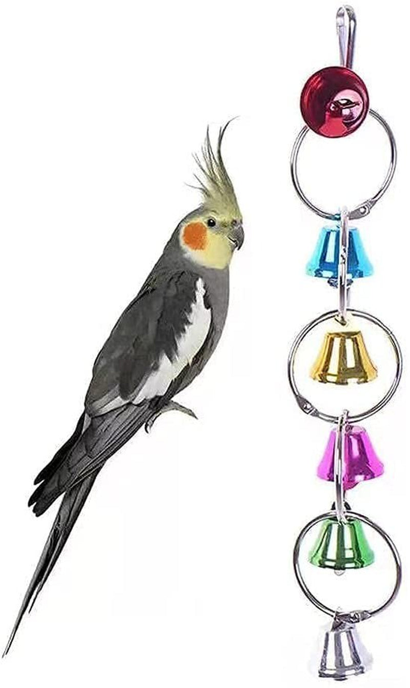 Belom Bird Mirror with Rope Perch Bird Toys Swing and Bird Bell Toy for Parakeet Cockatoo Cockatiel Lovebirds Canaries Animals & Pet Supplies > Pet Supplies > Bird Supplies > Bird Toys Belom   