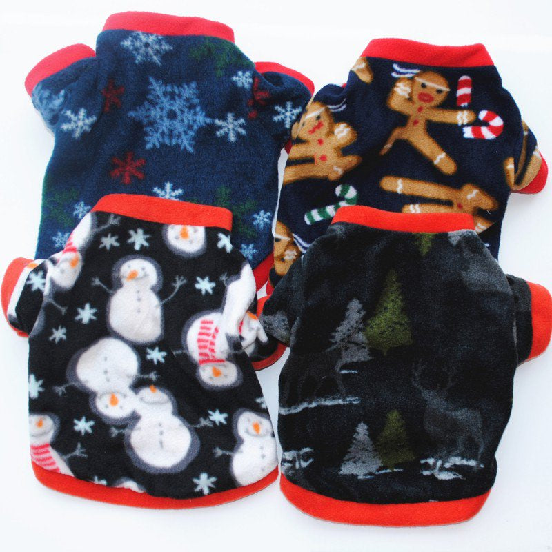 Christmas Dog Warm Sweater Cotton Costume Small Dog Cat Pet Clothing Puppy Jacket Apparel Warm Pullover Animals & Pet Supplies > Pet Supplies > Dog Supplies > Dog Apparel The Hillman Group   