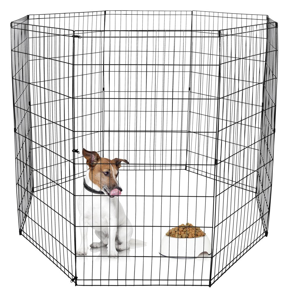 Homgarden 24-Inch Height Pet Playpen 8 Folding Panel Exercise Dog Fence Indoor Outdoor
