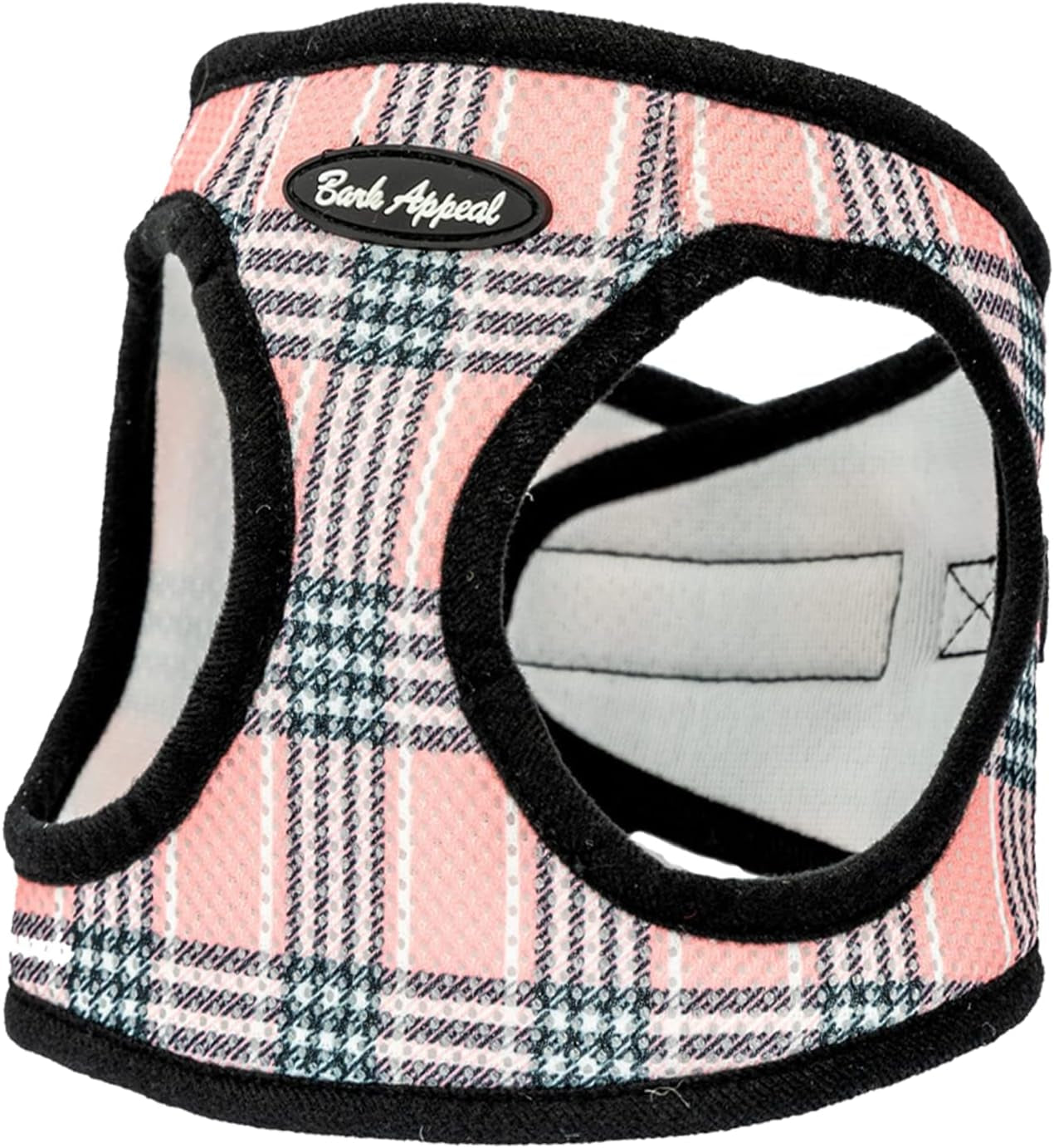 Bark Appeal Step-In Dog Harness, Mesh Step in Dog Vest Harness for Small & Medium Dogs, Non-Choking with Adjustable Heavy-Duty Buckle for Safe, Secure Fit – (Small, Pink) Animals & Pet Supplies > Pet Supplies > Dog Supplies > Dog Apparel Bark Appeal Pink Plaid Medium 