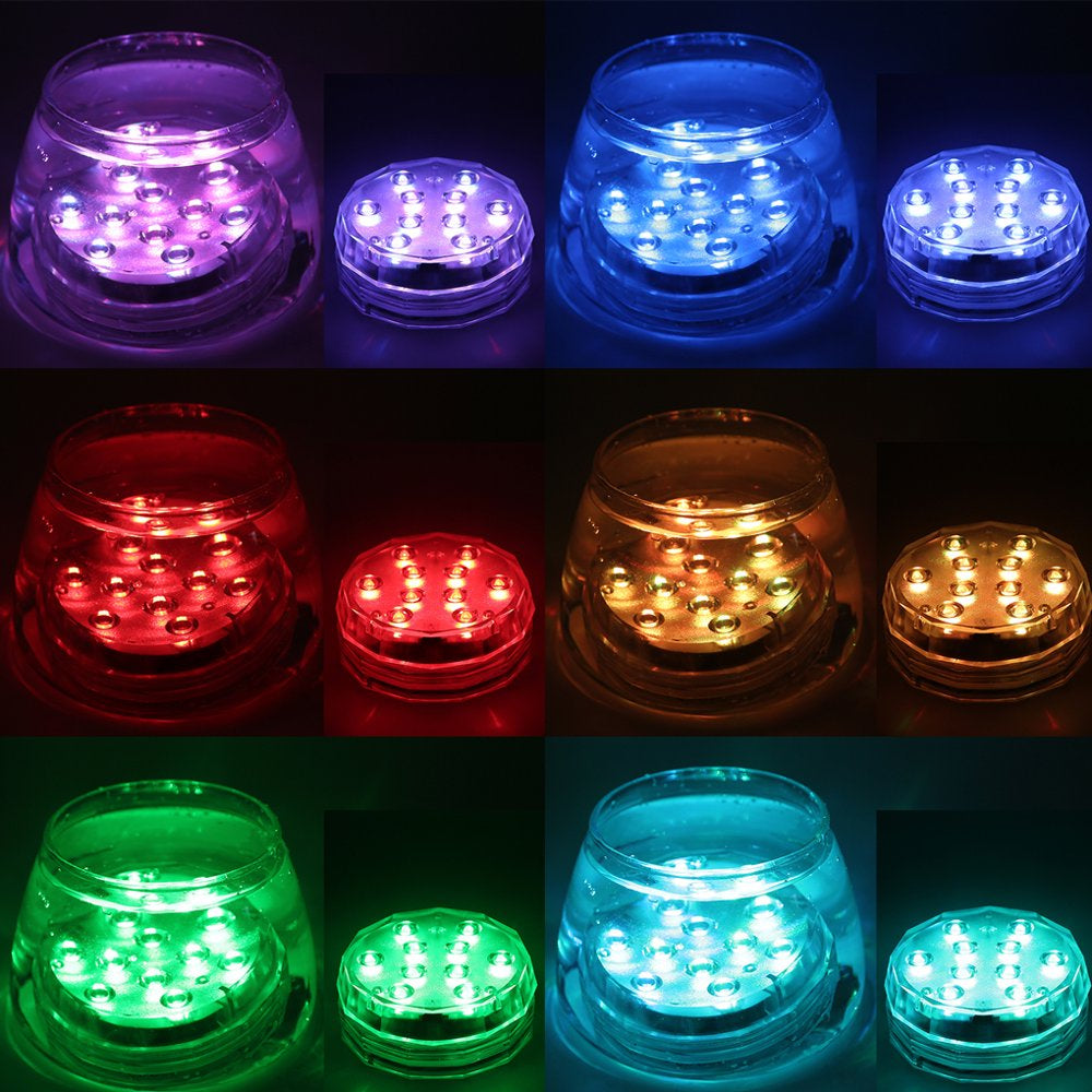 Elenxs Aquarium Light IP67 Waterproof LED RGB Underwater Lamp Remote Control Decoration Night Lamp Animals & Pet Supplies > Pet Supplies > Fish Supplies > Aquarium Lighting Elenxs   