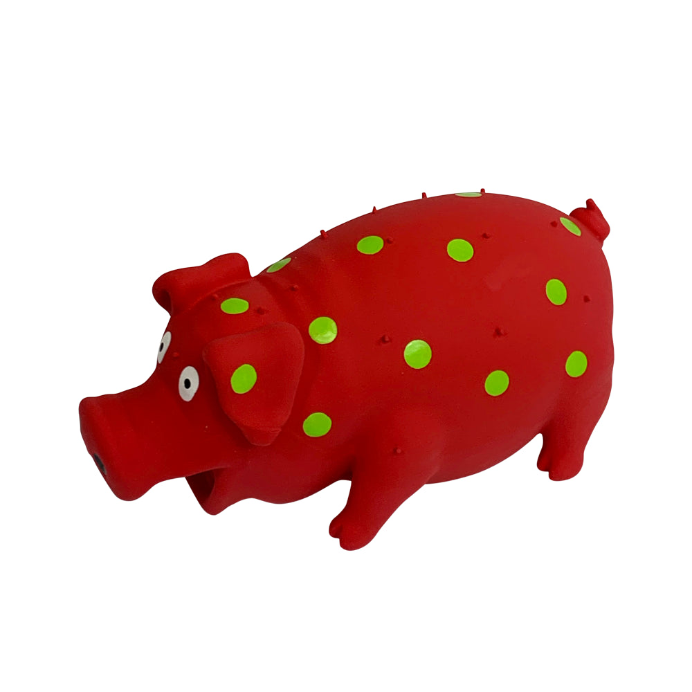 Vibrant Life Pigglesworth Latex Dog Toy Red Animals & Pet Supplies > Pet Supplies > Dog Supplies > Dog Toys Multipet   