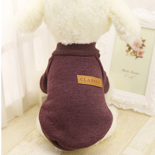 Pet Dog Warm Sweaters, Knitted Classic Pet Sweater Autumn Winter Warm Costume Pet Dog Cat Warm Coat Dog Classic Custome Knit Sweater Winter Clothes Apparel for Small Puppy,Coffee,Xs Animals & Pet Supplies > Pet Supplies > Dog Supplies > Dog Apparel LINKABC XS Coffee 