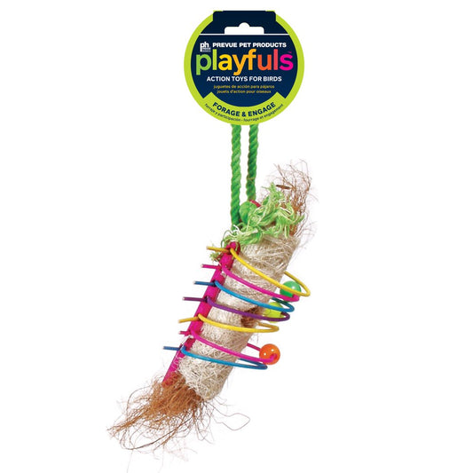 Prevue Pet Products Tropical Teasers Tiki Time Bird Toy, Plastic and Coconut Animals & Pet Supplies > Pet Supplies > Bird Supplies > Bird Toys PREVUE PET PRODUCTS   