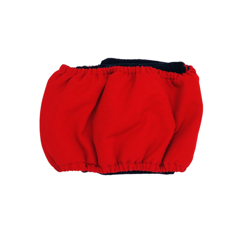 Barkertime Cherry Red Waterproof Washable Dog Belly Band Male Wrap - Made in USA Animals & Pet Supplies > Pet Supplies > Dog Supplies > Dog Diaper Pads & Liners Barkertime   