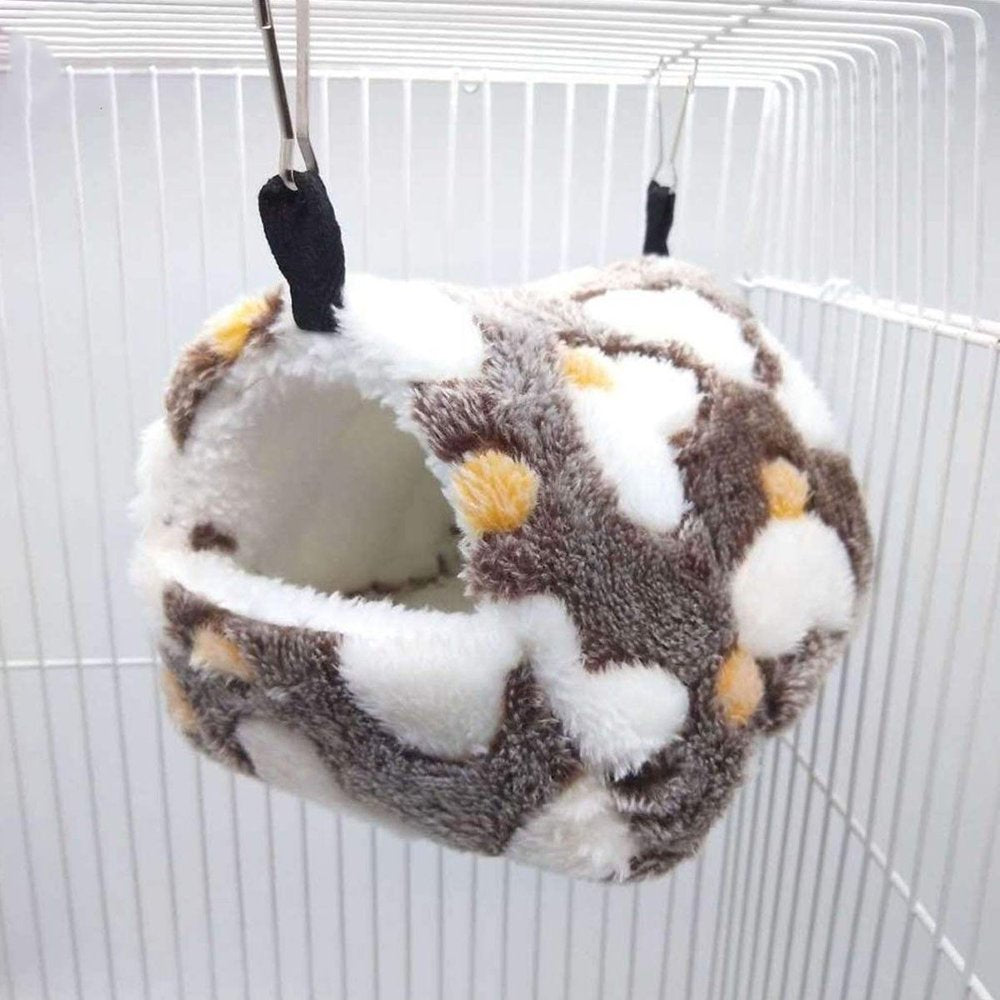 Hammock Nest for Ferret Rabbit Guinea Pig Rat Hamster Mice Winter Warm Bed Toy House for Small Animals Bed Hamster Accessories(Pink, L) Animals & Pet Supplies > Pet Supplies > Small Animal Supplies > Small Animal Bedding Sarzi   