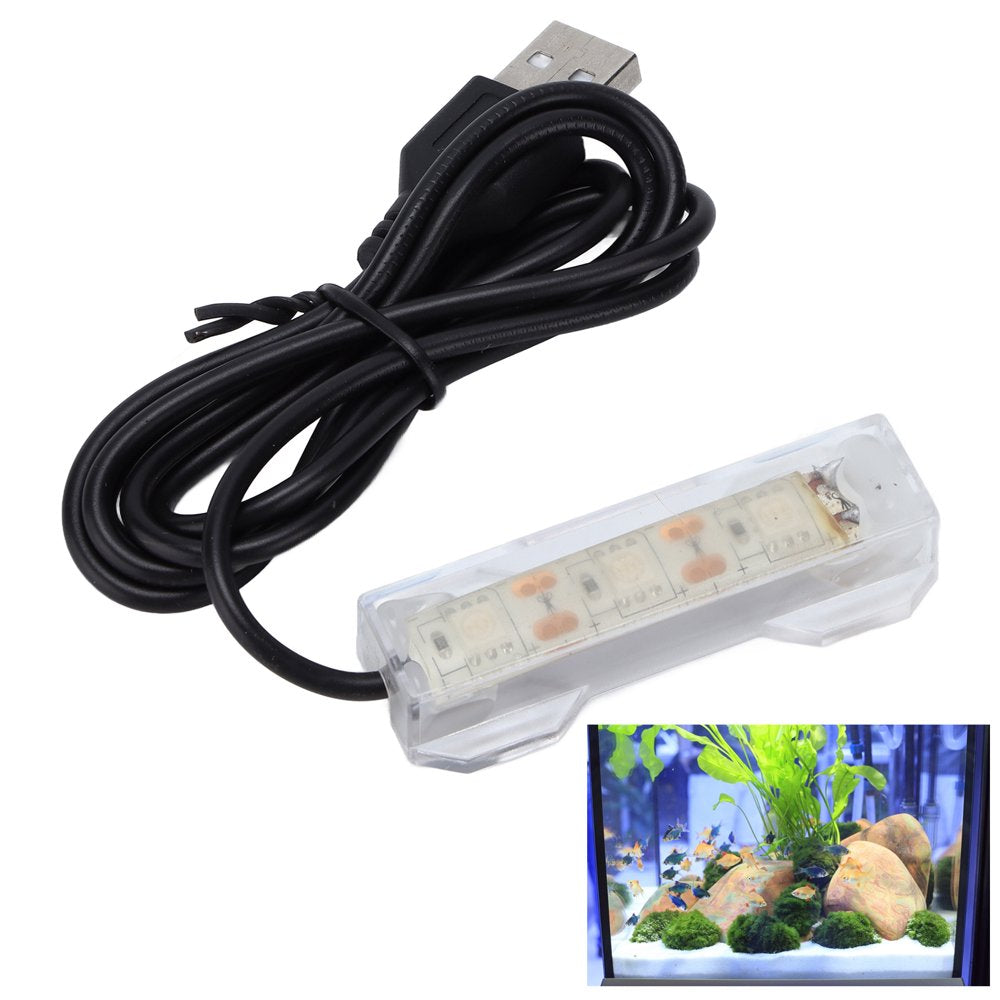 Keenso Aquarium Light USB Charging Plastic Fish Tank LED Light for Aquatic Plants Landscape, Animals & Pet Supplies > Pet Supplies > Fish Supplies > Aquarium Lighting Keenso   