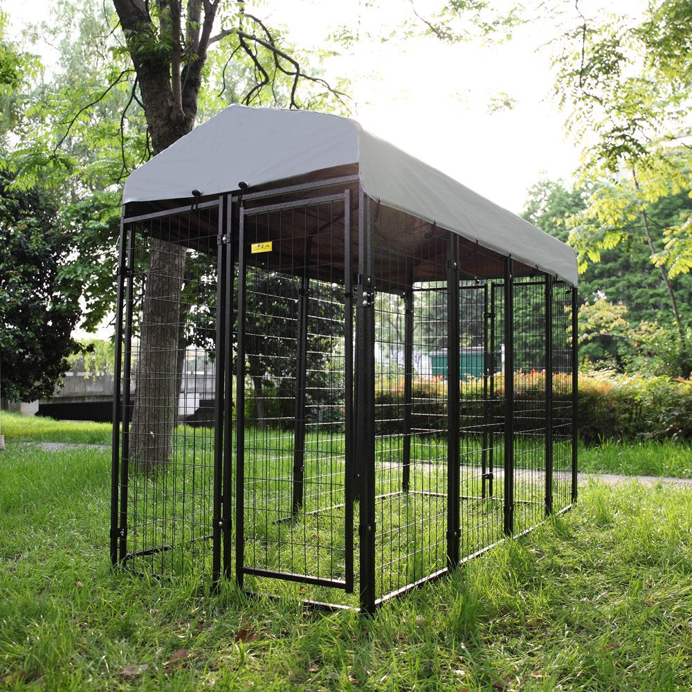 Coziwow Large Outdoor Dog Kennel Heavy Duty Dog Cage Pet Playpen with Waterproof Cover Animals & Pet Supplies > Pet Supplies > Dog Supplies > Dog Kennels & Runs Jaxpety   