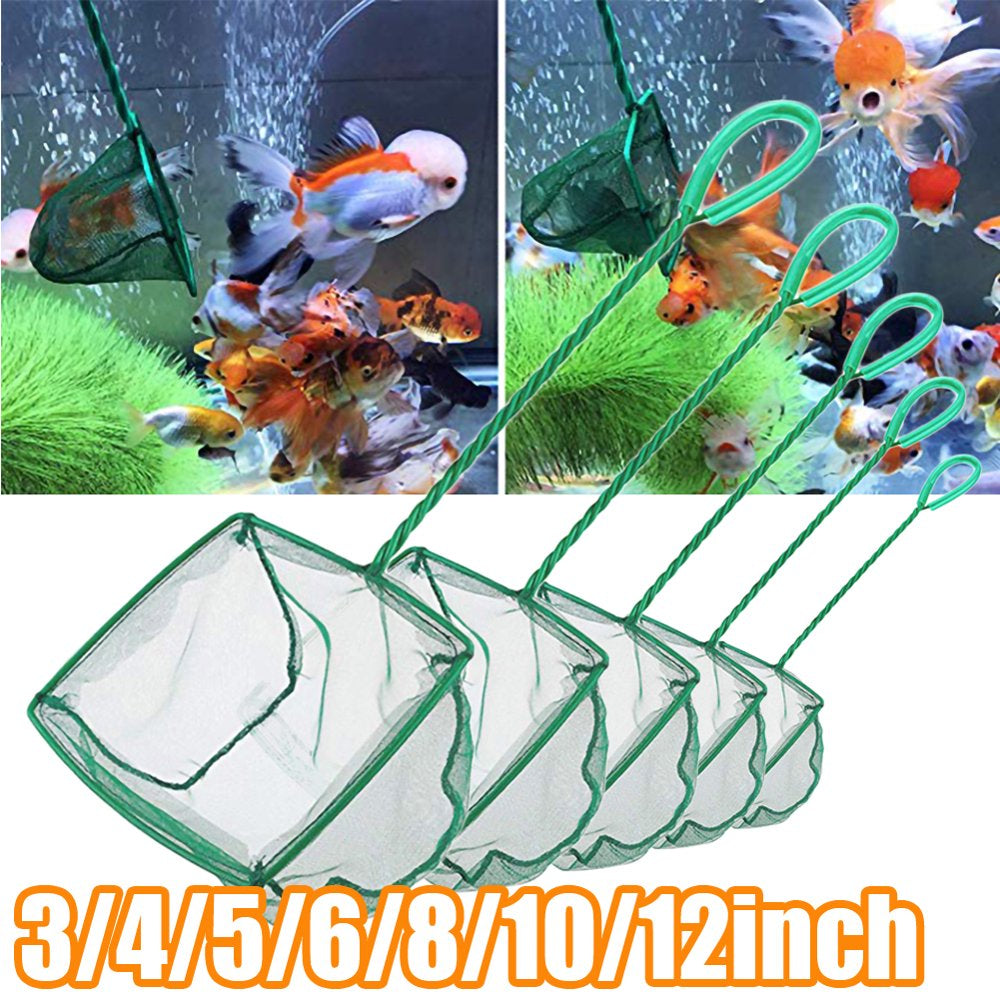 Cheers.Us Fine Mesh Fish Net for Fish Tank - Aquarium Net Scoop, Aquarium Fish Skimmer Net with Plastic Handle for Catching Small Fish, Shrimp, Aquatic Plants-3/4/5/6/8/10Inch Animals & Pet Supplies > Pet Supplies > Fish Supplies > Aquarium Fish Nets Cheers.US 3Inch  