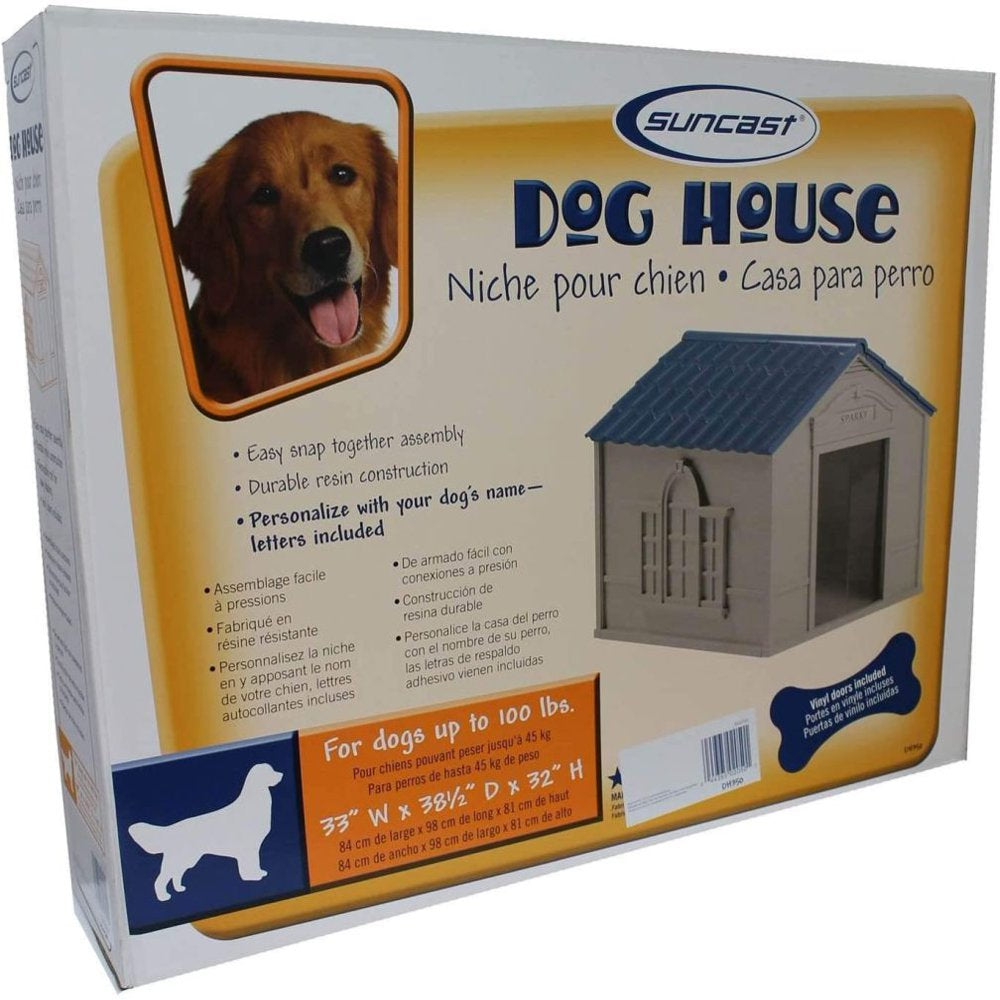 Suncast DH350 Deluxe Weatherproof Snap Together Resin Large Dog House (2 Pack) Animals & Pet Supplies > Pet Supplies > Dog Supplies > Dog Houses Suncast   