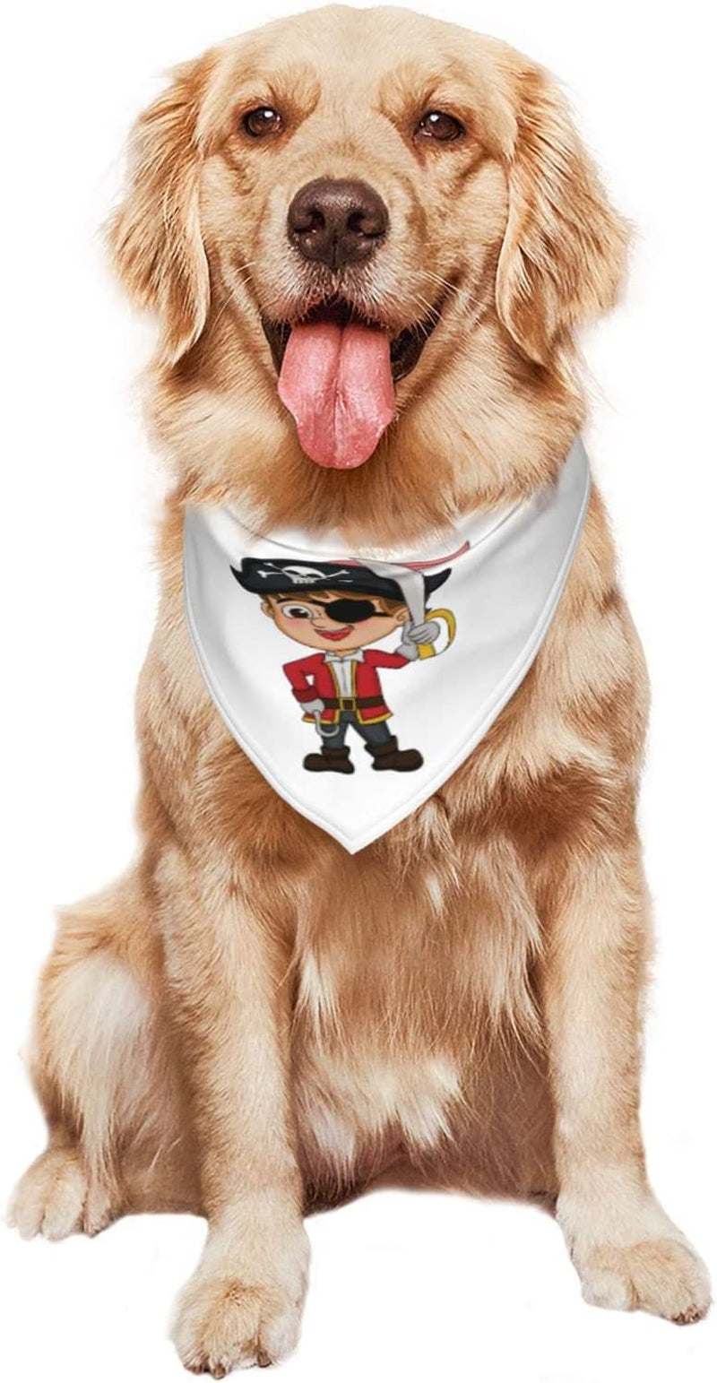 Cute Handsome Pirate Pet Dog and Cat Decorative Triangle Scarf,Dog Bandana,Breathable and Stain Resistant. Animals & Pet Supplies > Pet Supplies > Dog Supplies > Dog Apparel ZALTAS   