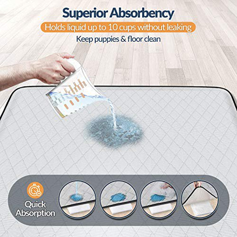 Gimars Heavy Absorbency Non-Slip Washable Waterproof Dog Mat, Reusable 65"X48" Dog Training Pads, Quick Dry Whelping Pads for Dogs, Pee Pads for Incontinence, Crate, Playpen, Kennel Sleeping Animals & Pet Supplies > Pet Supplies > Dog Supplies > Dog Diaper Pads & Liners Gimars   