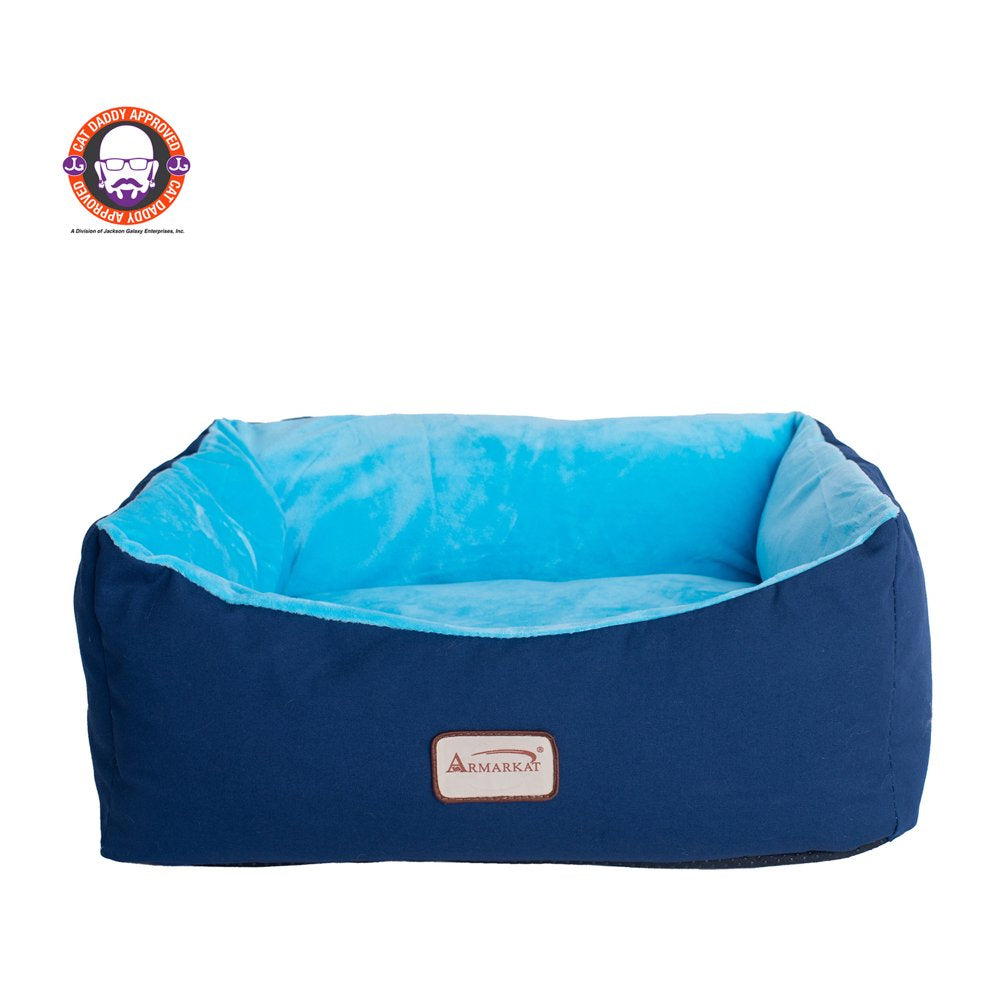 Armarkat Pet Cat Bed, Small Pet Bed, Navy Blue/Sky Blue, C09HSL/TL Animals & Pet Supplies > Pet Supplies > Cat Supplies > Cat Beds Aeromark Intl Inc   