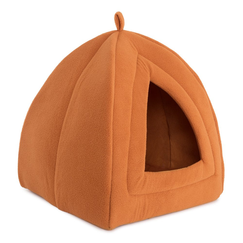 Cat House - Indoor Bed with Removable Foam Cushion - Pet Tent for Dogs, Rabbits, Guinea Pigs, Hedgehogs, and Other Small Animals by PETMAKER (Brown) Animals & Pet Supplies > Pet Supplies > Cat Supplies > Cat Beds Trademark Global, LLC.   