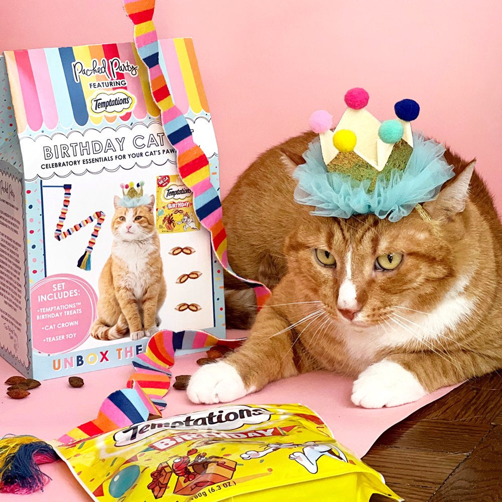 Packed Party Cat Birthday Box with Cat Treats, Toy & Accessory Animals & Pet Supplies > Pet Supplies > Cat Supplies > Cat Toys Packed Party   