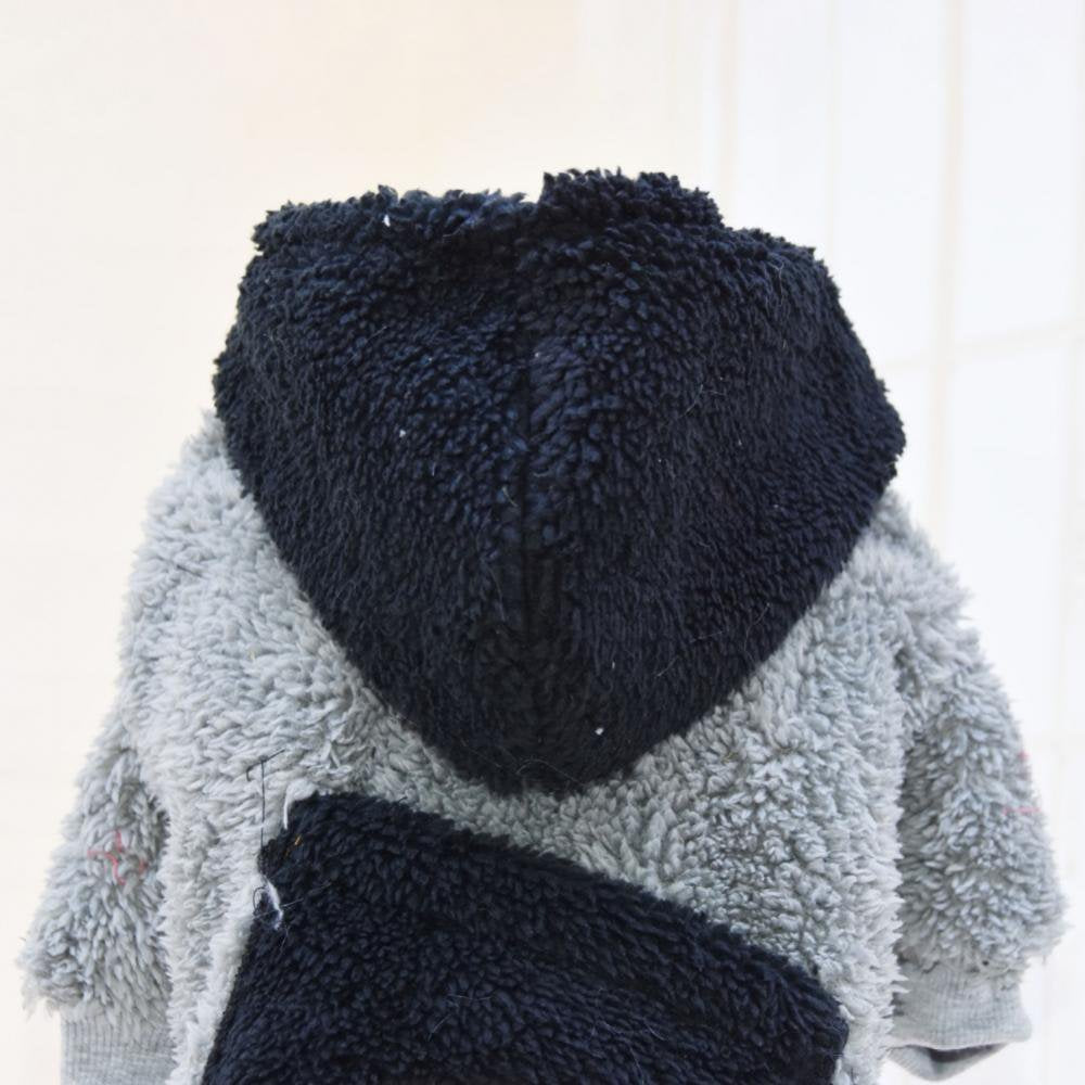 Dog Plush Sweater Hoodies for Winter Thicken Puppy Coat Imitation Fur Warm Dog Apparel Dog Clothes with Pocket for Tiny Small Medium Dogs Animals & Pet Supplies > Pet Supplies > Dog Supplies > Dog Apparel 777447070   