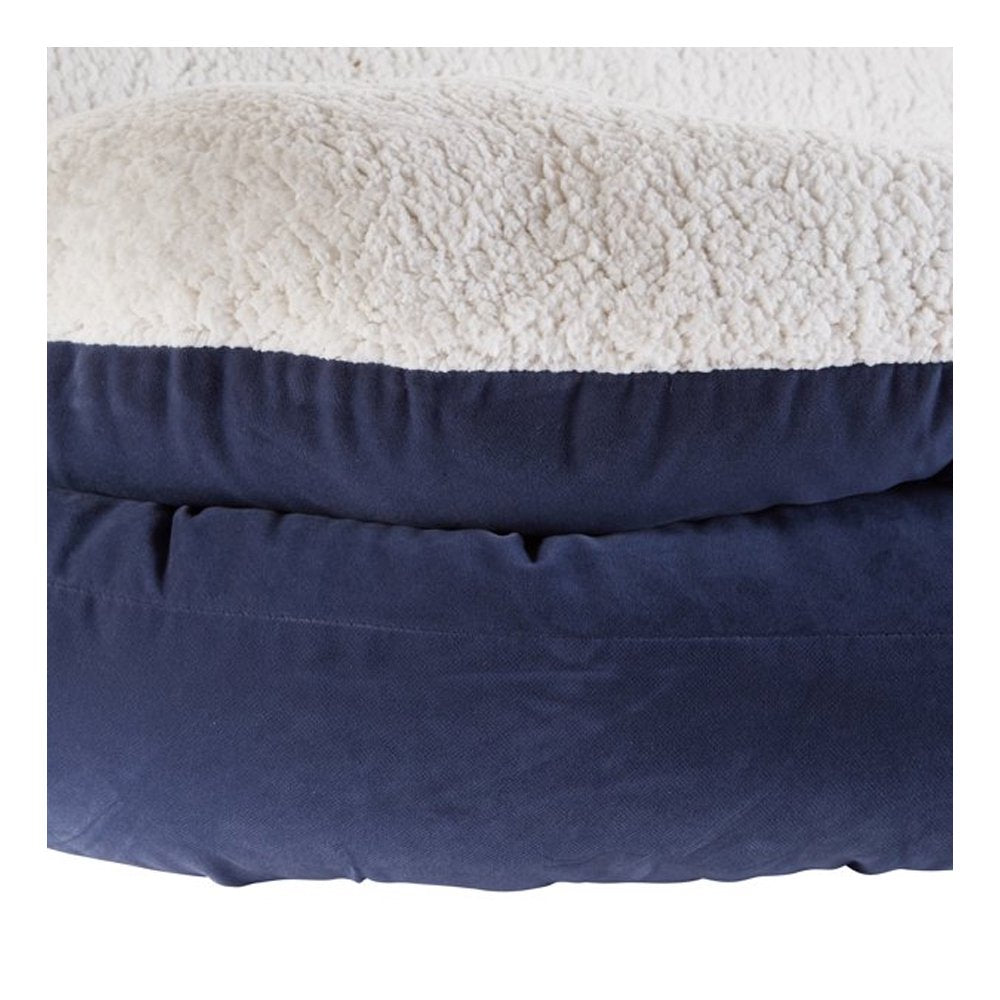 Donut Cat Bed, Denim, 24.00 X 24.00 X 8.00 Inches Animals & Pet Supplies > Pet Supplies > Cat Supplies > Cat Beds WIITULLY   