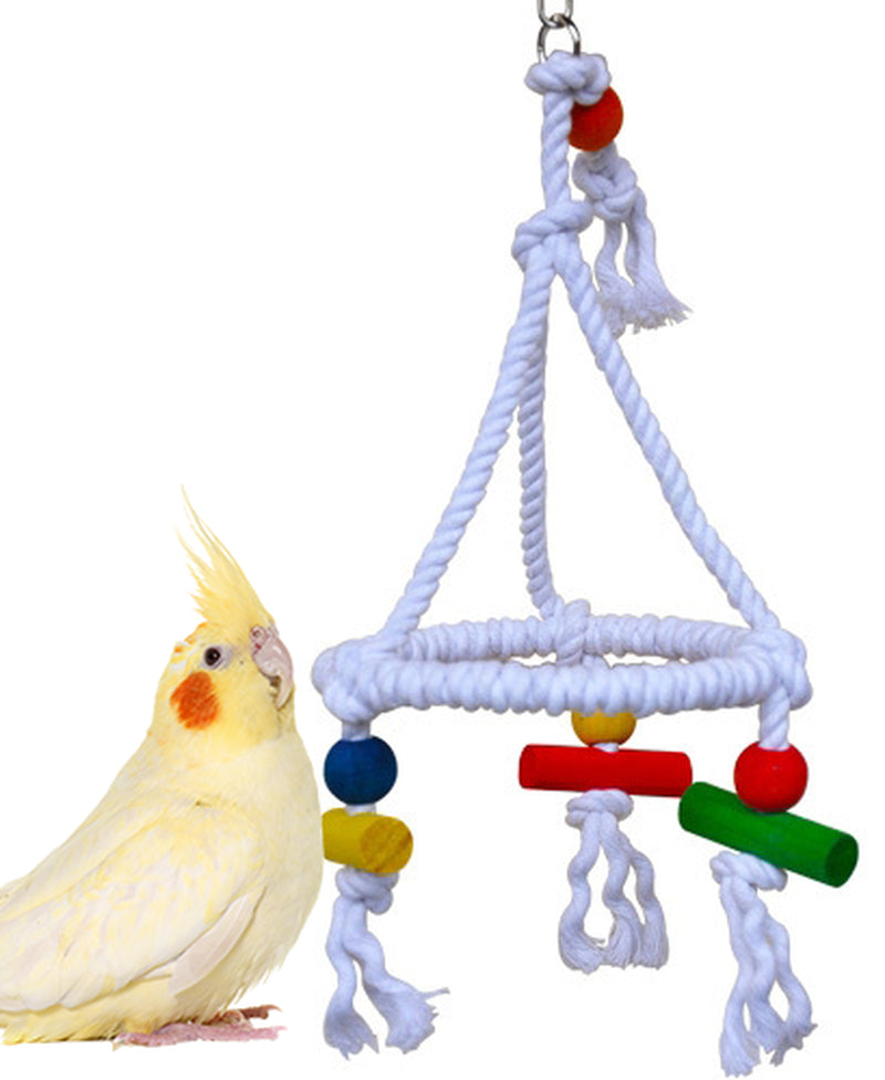 Bonka Bird Toys 1422 Rope Pyramid Small Swing Bird Toy Animals & Pet Supplies > Pet Supplies > Bird Supplies > Bird Toys Bonka Bird Toys   