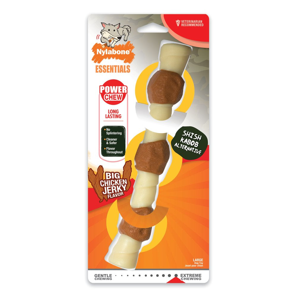 Nylabone Power Chew Shish Kabob Alternative Nylon Dog Chew Toy - up to 50 Lbs. Animals & Pet Supplies > Pet Supplies > Dog Supplies > Dog Toys Central Garden and Pet   