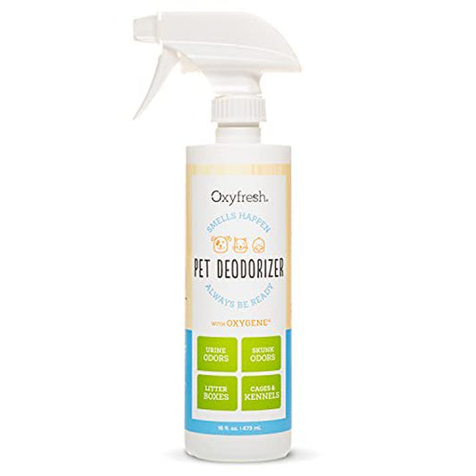 Oxyfresh All Purpose Pet Deodorizer for Dogs and Cats - Non Toxic Pet Deodorizer Spray. Perfect for Every Kind of Pet Odor: Kennel Odors, Kitten Litter Boxes, Urine, Skunk. 16 Oz. Animals & Pet Supplies > Pet Supplies > Dog Supplies > Dog Kennels & Runs Oxyfresh   