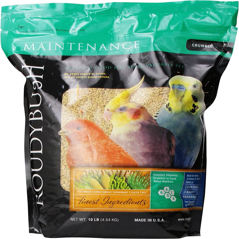Roudybush Daily Maintenance Bird Food, Crumbles, 10-Pound Animals & Pet Supplies > Pet Supplies > Bird Supplies > Bird Food - XMGHTU -   