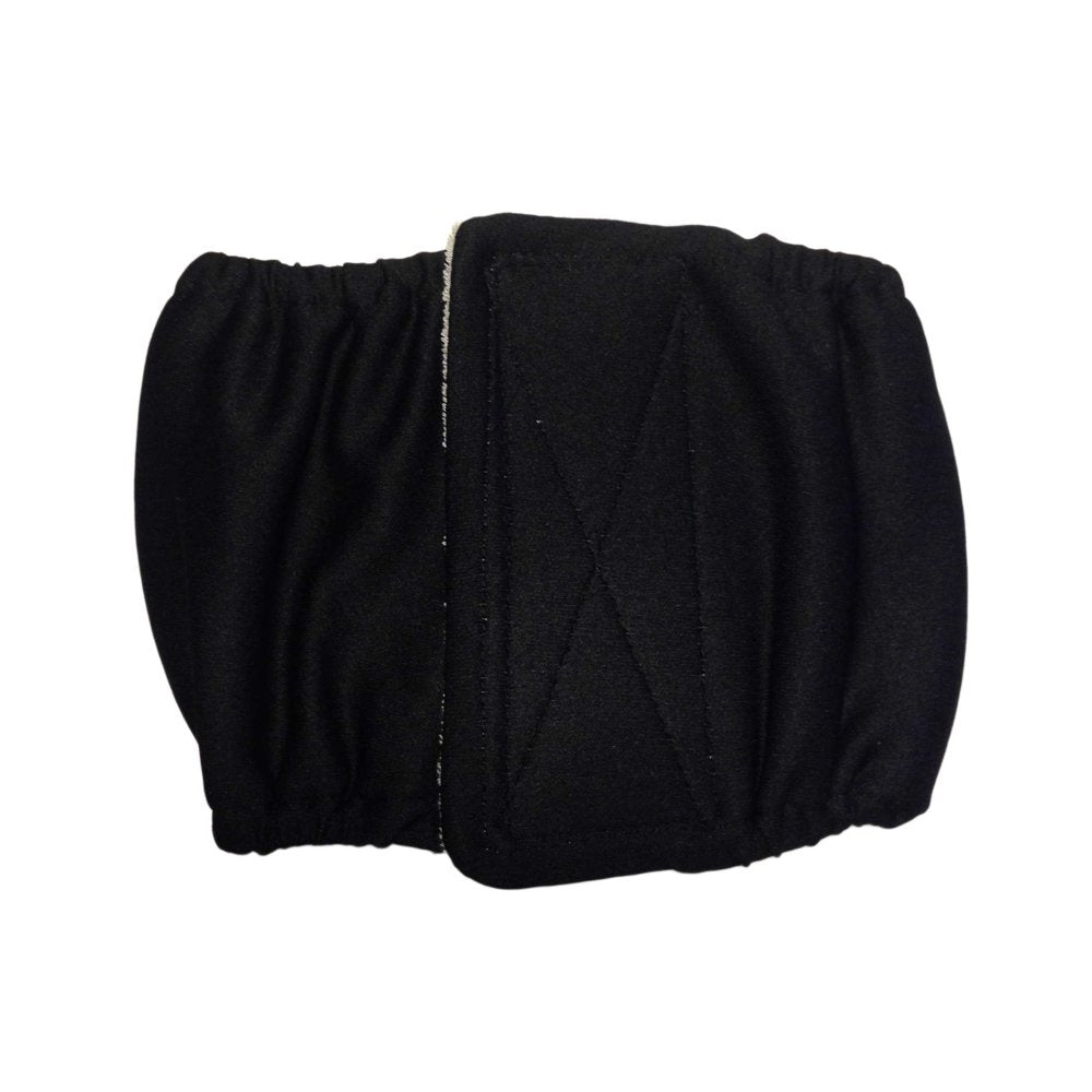 Barkertime Black Waterproof Washable Dog Belly Band Male Wrap - Made in USA Animals & Pet Supplies > Pet Supplies > Dog Supplies > Dog Diaper Pads & Liners Barkertime L  