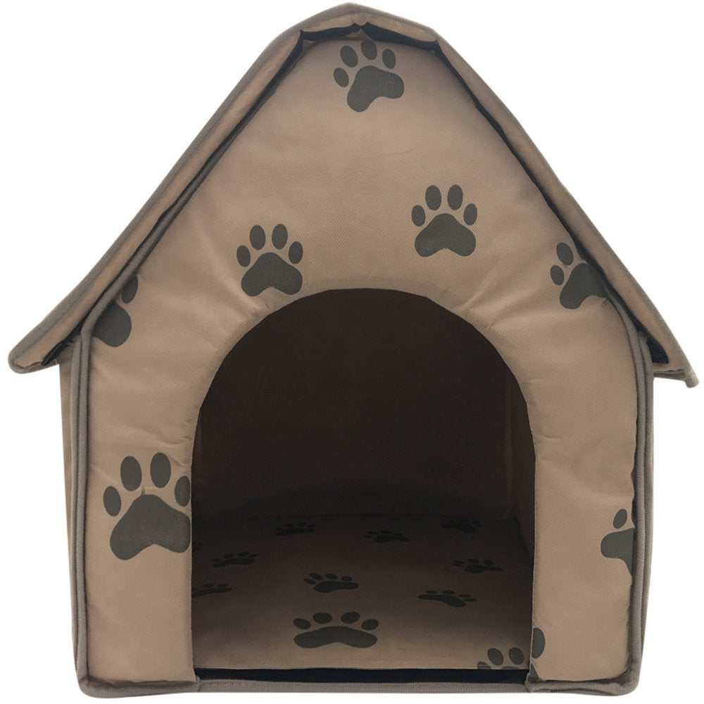 Foldable Dog House Small Footprint Pet Bed Tent Cat Kennel Indoor Portable Trave Animals & Pet Supplies > Pet Supplies > Cat Supplies > Cat Beds WOCLEILIY   