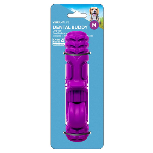 Vibrant Life Rubber Tiki Dental Chew Toy for Dogs, 7 Inches Animals & Pet Supplies > Pet Supplies > Dog Supplies > Dog Toys Vibrant Life   