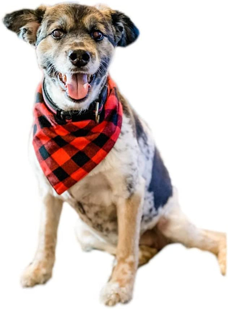 NACOCO Dog Bandana Bibs Pet Plaid Scarf Triangle Head Scarfs Accessories Neckerchief for Small and Medium Dog (1 Pack Red, S) Animals & Pet Supplies > Pet Supplies > Dog Supplies > Dog Apparel NACOCO   