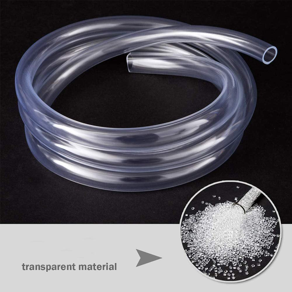 Clear PVC Tube, 10 Metre Air Hose Pipe Clear Flexible, Aquarium Pond Hose, Fuel Hose, Oil Hose, 5Mm ID X 8Mm OD Water/Air Hose Pipe Animals & Pet Supplies > Pet Supplies > Fish Supplies > Aquarium & Pond Tubing WELLXUNK   