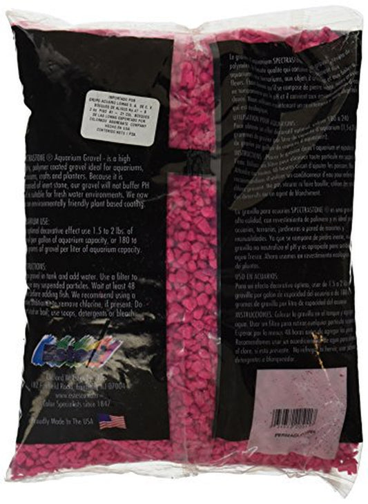 Spectrastone Permaglo Pink Aquarium Gravel for Freshwater Aquariums, 5-Pound Bag Animals & Pet Supplies > Pet Supplies > Fish Supplies > Aquarium Gravel & Substrates Estes Gravel Products   