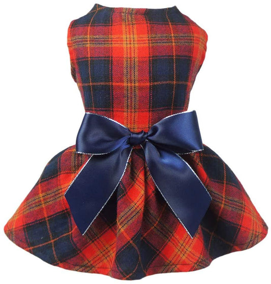 Fitwarm Pet Clothes for Dog Dresses Plaid Shirts Cat Apparel Cotton Red L Animals & Pet Supplies > Pet Supplies > Cat Supplies > Cat Apparel Fitwarm XXS  