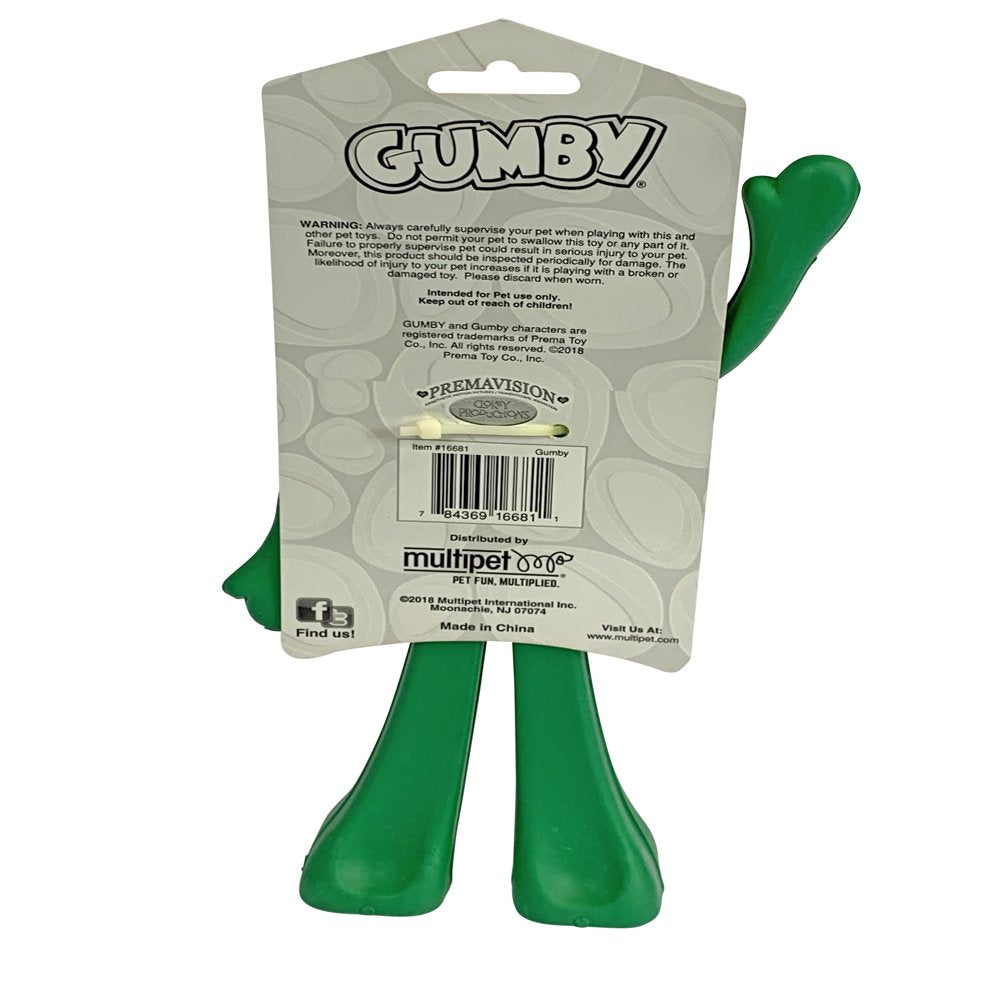 Multipet Rubber Gumby Dog Chew Toy