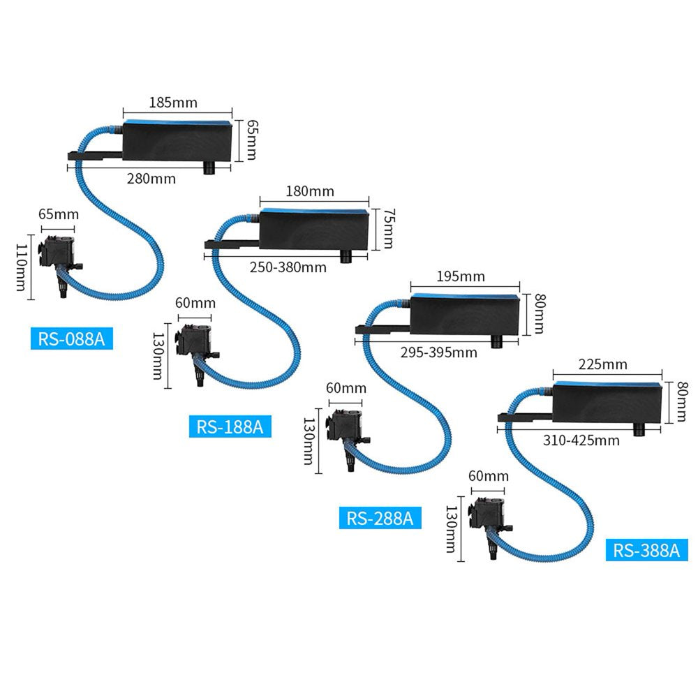 Archer 1 Set RS-088A/188A/288A/388A Filter Pump Three-In-One Water Filtration Plastic Fish Tank Submersible Fiter Pump Aquarium Accessories Animals & Pet Supplies > Pet Supplies > Fish Supplies > Aquarium Filters Archer   