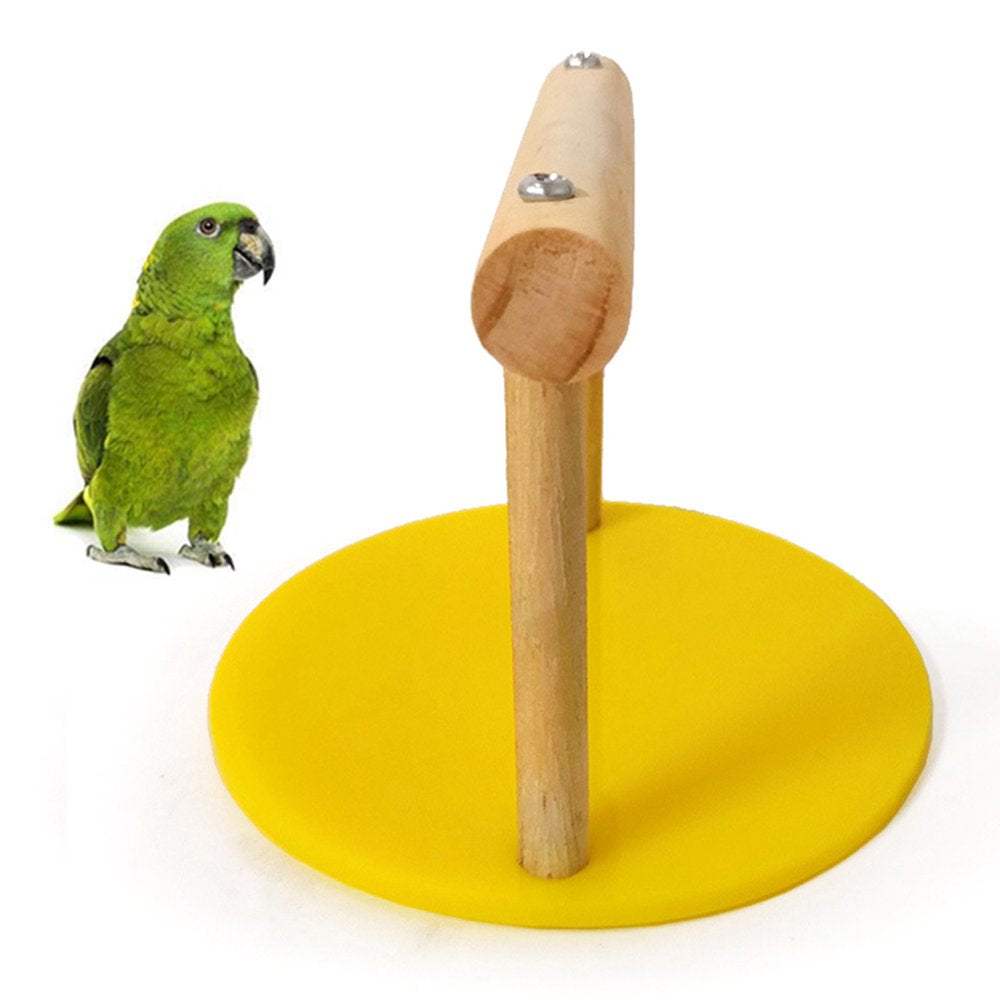 Pet Bird Parrot Wooden Table Stand Perch Cage Decor Gym Playground Play Toy Animals & Pet Supplies > Pet Supplies > Bird Supplies > Bird Gyms & Playstands Yoone   