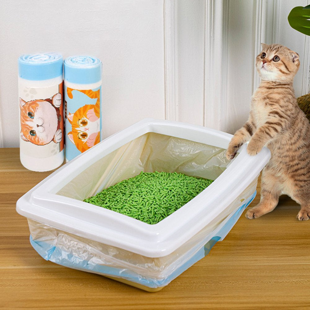 Sorrowso Cat Litter Box Liners Drawstring Kitten Waste Litter Bags Litter Pan Bags Animals & Pet Supplies > Pet Supplies > Cat Supplies > Cat Litter Box Liners Sorrowso   