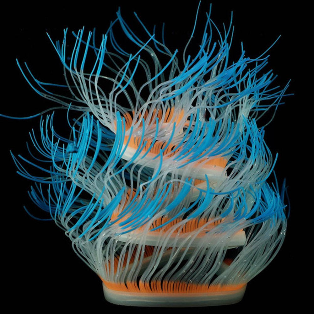 Sijiali Fish Tank Landscape Soft Colorful Artificial Coral Anemone Aquarium Plant Decor Animals & Pet Supplies > Pet Supplies > Fish Supplies > Aquarium Decor Sijiali   