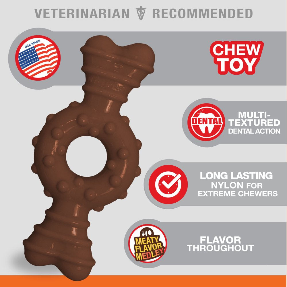 Nylabone Power Chew Ring Bone Chew Toy for Dogs Flavor Medley X-Small/Petite - up to 15 Lbs. Animals & Pet Supplies > Pet Supplies > Dog Supplies > Dog Toys Central Garden and Pet   