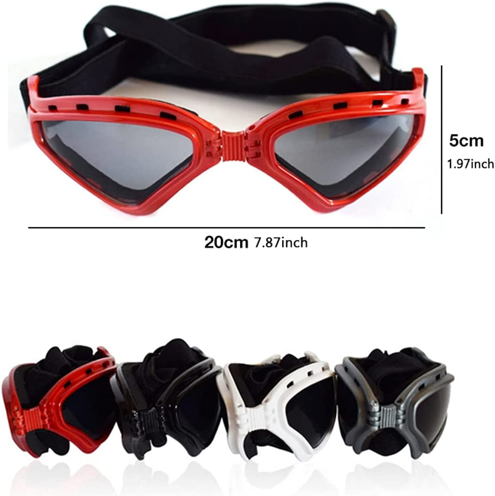 Dog Goggles Dog Sunglasses Pet Sunglasses Adjustable Eyewear Uv Protection Dog Glasses for Small Medium Cat Dog Animals & Pet Supplies > Pet Supplies > Dog Supplies > Dog Apparel PetPhindU   