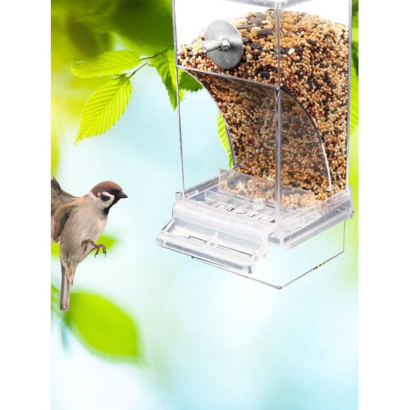 Catinbow No Mess Bird Feeders - Automatic Parrot Feeder Drinker | Acrylic Seed Food Container | Cage Accessories for Small and Medium Parakeets Cockatiels Lovebirds Animals & Pet Supplies > Pet Supplies > Bird Supplies > Bird Cage Accessories Catinbow   
