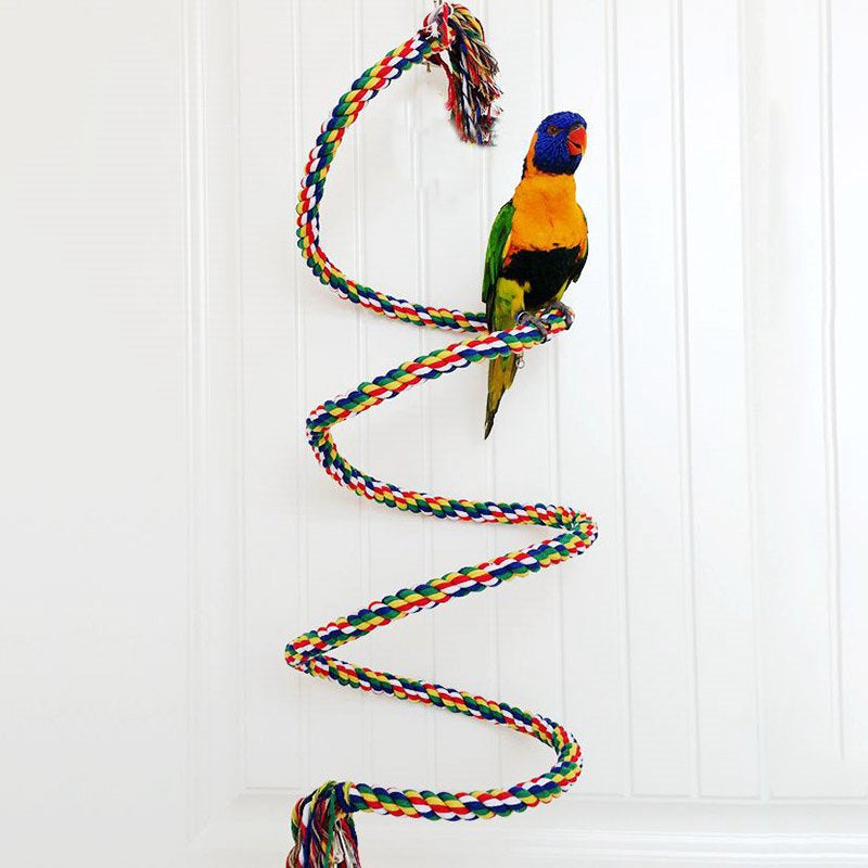 Deoxygene Parrot Climbing Toys Sturdy Bird Swing Rope Chewing Standing Bird Toys Parrot Budgie Cage Decoration Bird Accessories Animals & Pet Supplies > Pet Supplies > Bird Supplies > Bird Cage Accessories 294171   