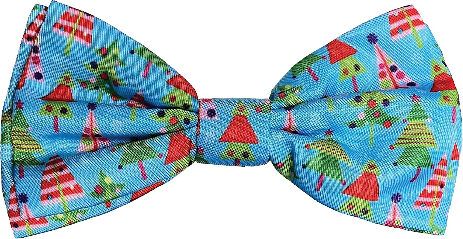 H&K Bow Tie for Pets | X-Mas Tree (Large) | Christmas Holiday Velcro Bow Tie Collar Attachment | Fun Bow Ties for Dogs & Cats | Cute, Comfortable, and Durable | Huxley & Kent Bow Tie Animals & Pet Supplies > Pet Supplies > Dog Supplies > Dog Apparel Huxley & Kent Large  