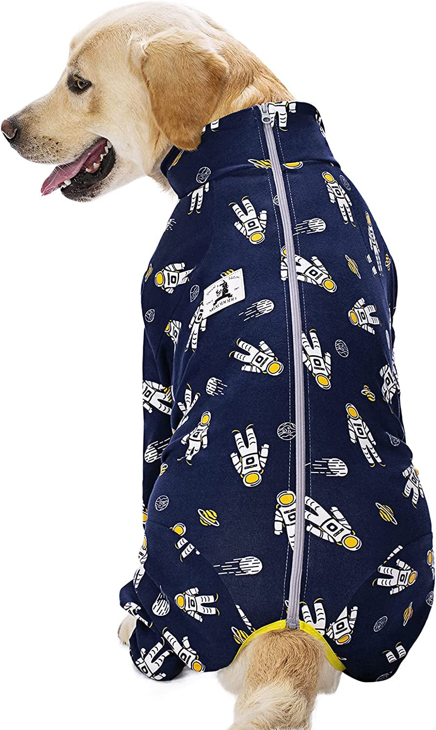 Miaododo Cotton Large Dog Pajamas Strawberry Printing,Full Belly