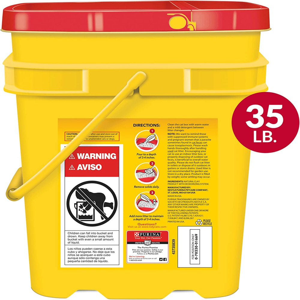 Purina Tidy Cats Clumping Cat Litter, 24/7 Performance Multi Cat Litter - 35 Lb. Pail Animals & Pet Supplies > Pet Supplies > Cat Supplies > Cat Litter Tidy Cats   