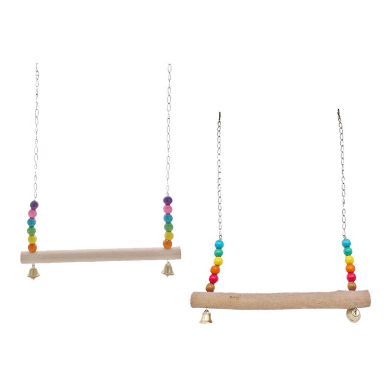 Handmade Chicken Ladder Swing Parrot Perch Chicken Toy Large Bird Budgie Finch - A Animals & Pet Supplies > Pet Supplies > Bird Supplies > Bird Ladders & Perches Magideal   