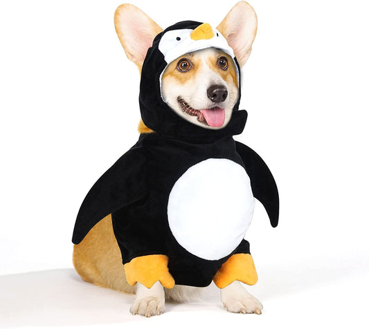 Cyeollo Dog Costume Cute Penguin Dog Cosplay Puppy Funny Halloween Costumes Party Special Clothes for Small Dogs