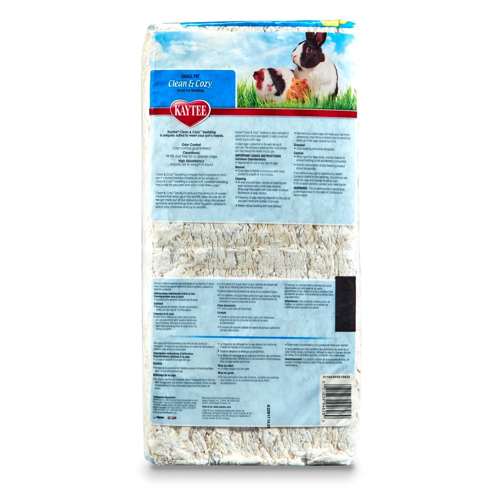 Kaytee Clean & Cozy White Small Animal Pet Bedding 24.6 Liters Animals & Pet Supplies > Pet Supplies > Small Animal Supplies > Small Animal Bedding Central Garden and Pet   