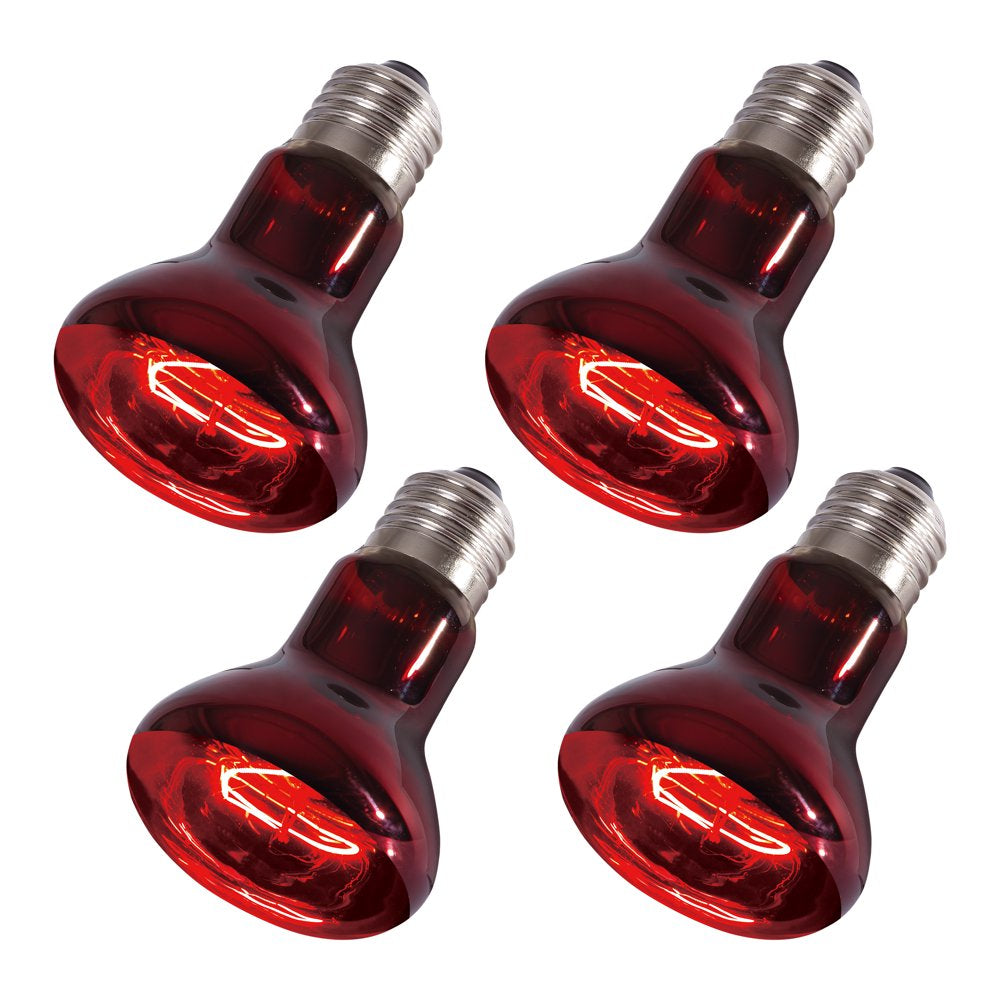 REPTIZOO 4 PCS 75W Reptile Infrared Heat Lamp Bulb for Reptiles & Amphibian Animals & Pet Supplies > Pet Supplies > Reptile & Amphibian Supplies > Reptile & Amphibian Habitat Heating & Lighting ETAN PES SUPPLIES INC   