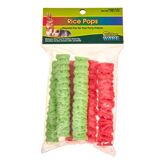 WARE Large Rice Pops Small Animal Treats, Pack of 6 (Pack of 6) Animals & Pet Supplies > Pet Supplies > Small Animal Supplies > Small Animal Treats Ware   