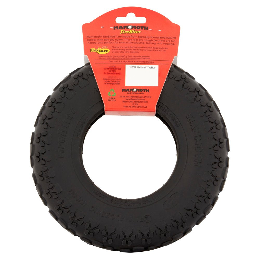 Mammoth Tirebiter Rubber Tire Dog Toy, Medium, 8" Animals & Pet Supplies > Pet Supplies > Dog Supplies > Dog Toys PHILLIPS PET FOOD SUPPLY   